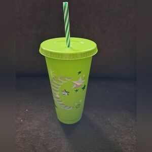 Starbucks Green Plastic Tumbler with Straw